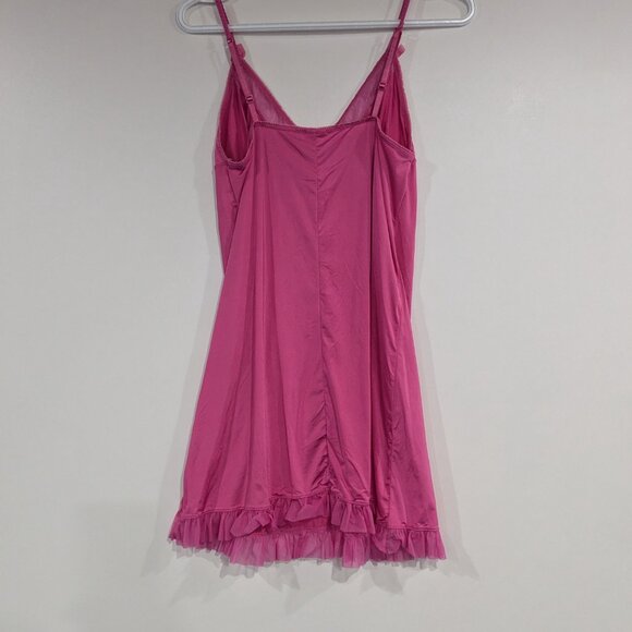 H&M Stretch Teddy Nightie Bright Pink Size Medium - Picture 3 of 3